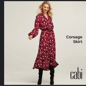 Cabi Corsage Skirt Blouse Set Medium 6